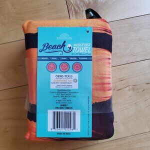 Whitley Willows Microfiber Reversible Beach Towel Sunset 35" x 70"